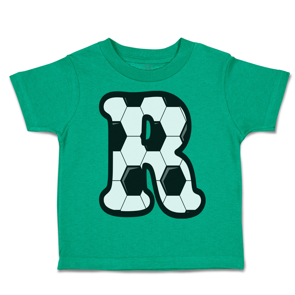 Toddler T-Shirt Soccer R Letter Alphabet Euro Cup Boy & Girl Clothes Cotton - Picture 36 of 39