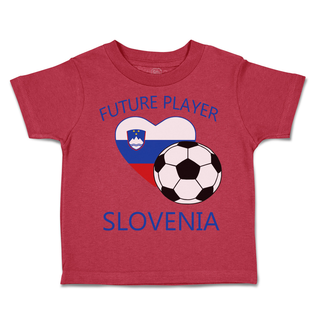 Toddler T-Shirt Future Soccer Player Slovenia Future Euro Cup Boy & Girl Clothes - Picture 28 of 39