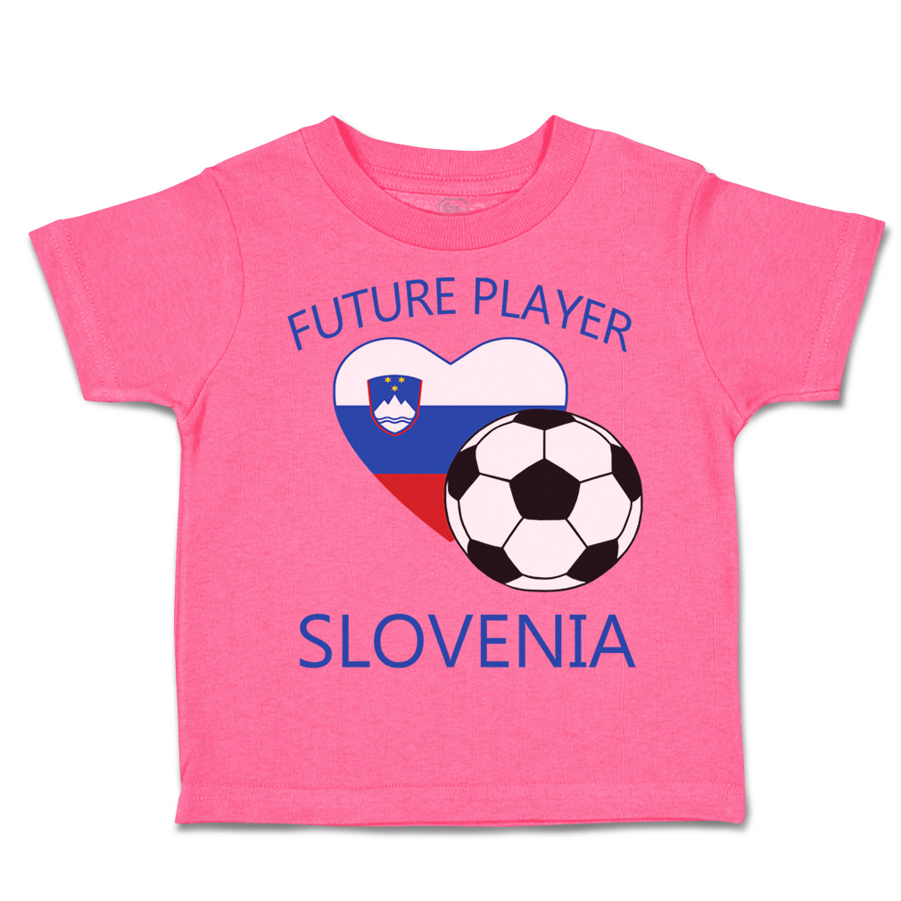 Toddler T-Shirt Future Soccer Player Slovenia Future Euro Cup Boy & Girl Clothes - Picture 22 of 39