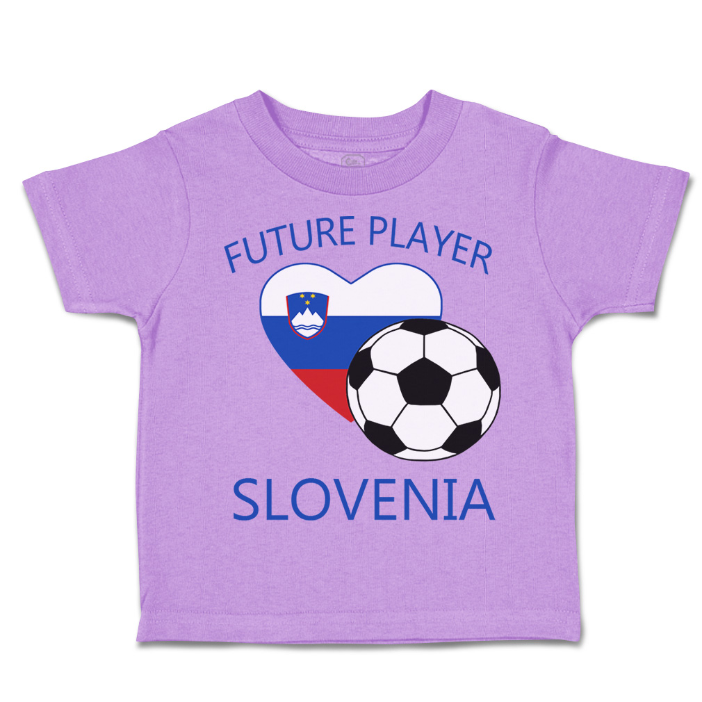 Toddler T-Shirt Future Soccer Player Slovenia Future Euro Cup Boy & Girl Clothes - Picture 30 of 39