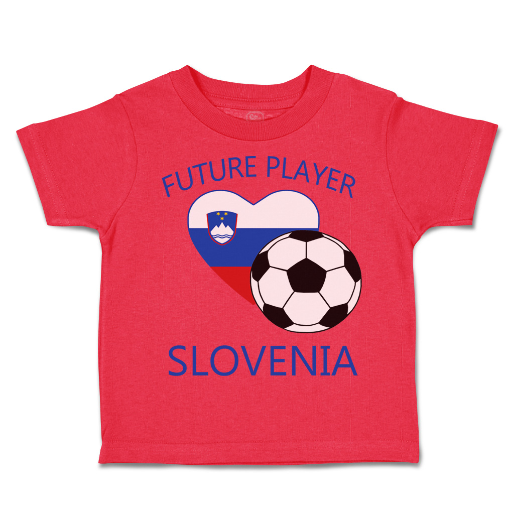 Toddler T-Shirt Future Soccer Player Slovenia Future Euro Cup Boy & Girl Clothes - Picture 26 of 39