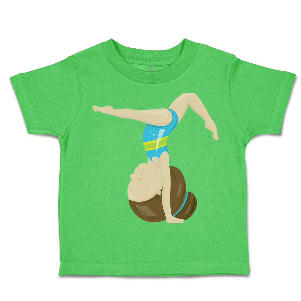 Toddler T-Shirt Gymnastic Blue Suit Brown Sports Gymnastics Boy & Girl Clothes - Picture 34 of 39