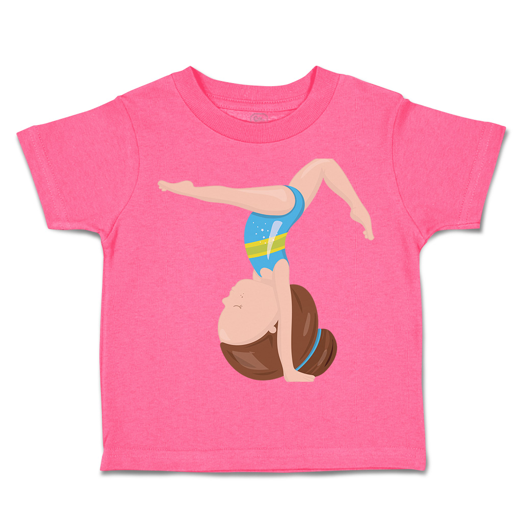 Toddler T-Shirt Gymnastic Blue Suit Brown Sports Gymnastics Boy & Girl Clothes - Picture 22 of 39