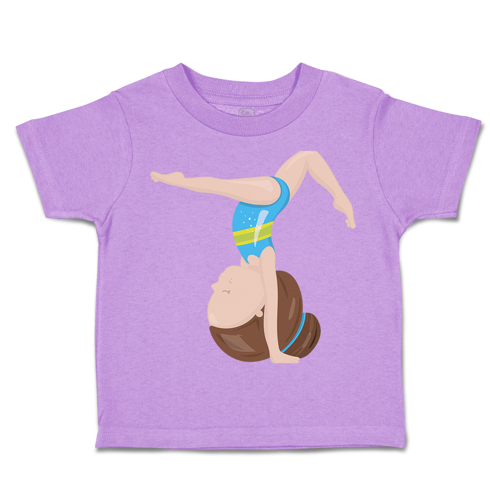 Toddler T-Shirt Gymnastic Blue Suit Brown Sports Gymnastics Boy & Girl Clothes - Picture 30 of 39