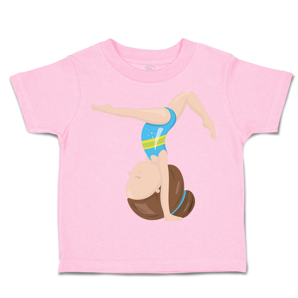 Toddler T-Shirt Gymnastic Blue Suit Brown Sports Gymnastics Boy & Girl Clothes - Picture 20 of 39