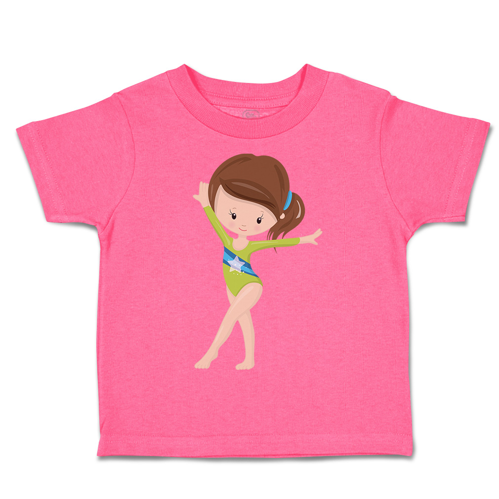 Toddler T-Shirt Gymnastic Green Suit Brown Sports Gymnastics Boy & Girl Clothes - Picture 22 of 39