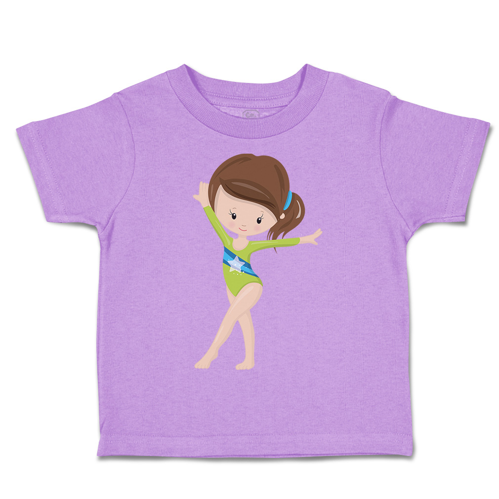 Toddler T-Shirt Gymnastic Green Suit Brown Sports Gymnastics Boy & Girl Clothes - Picture 30 of 39