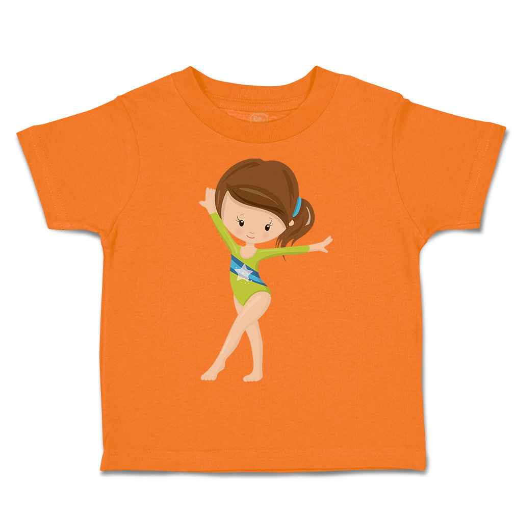 Toddler T-Shirt Gymnastic Green Suit Brown Sports Gymnastics Boy & Girl Clothes - Picture 24 of 39