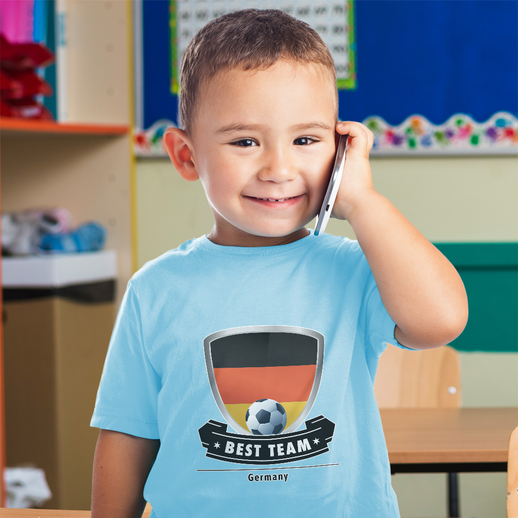 Toddler T-Shirt Germany Soccer Best Team Shield Euro Cup Boy & Girl Clothes - Picture 3 of 39