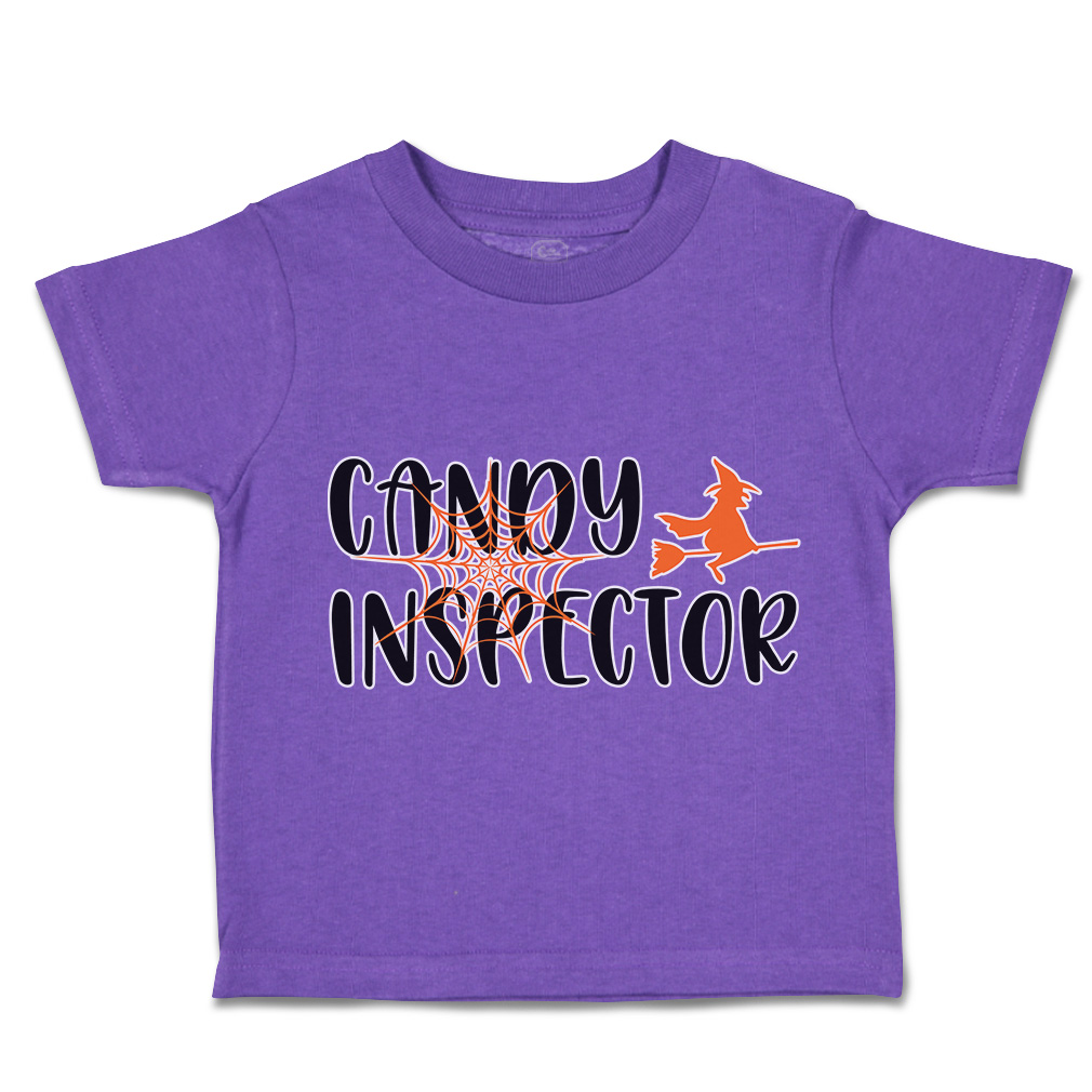 Halloween Toddler T-Shirt Candy Inspector Style A Nightmare Boy & Girl Clothes - Picture 15 of 21