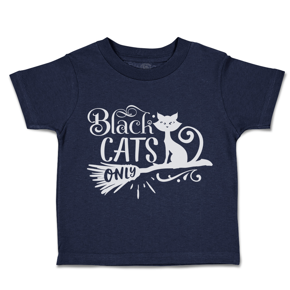 Halloween Toddler T-Shirt Black Cats Only Gore Boy & Girl Clothes Baby Funny Tee - Picture 10 of 21