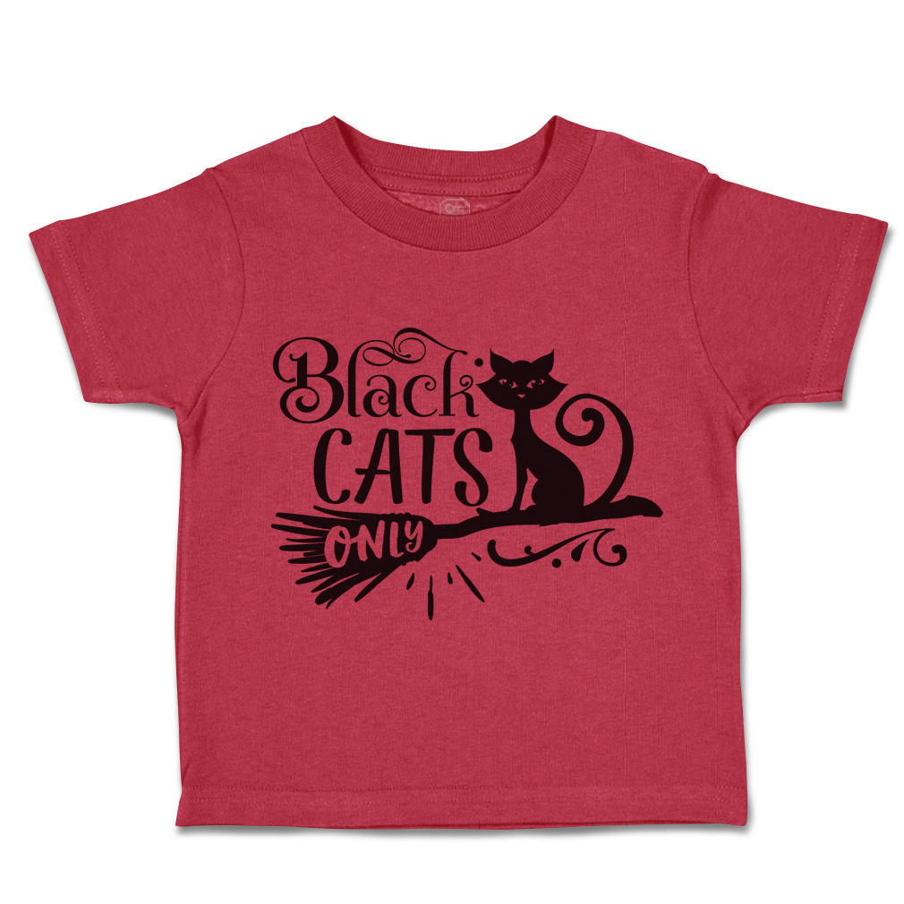 Halloween Toddler T-Shirt Black Cats Only Gore Boy & Girl Clothes Baby Funny Tee - Picture 20 of 21
