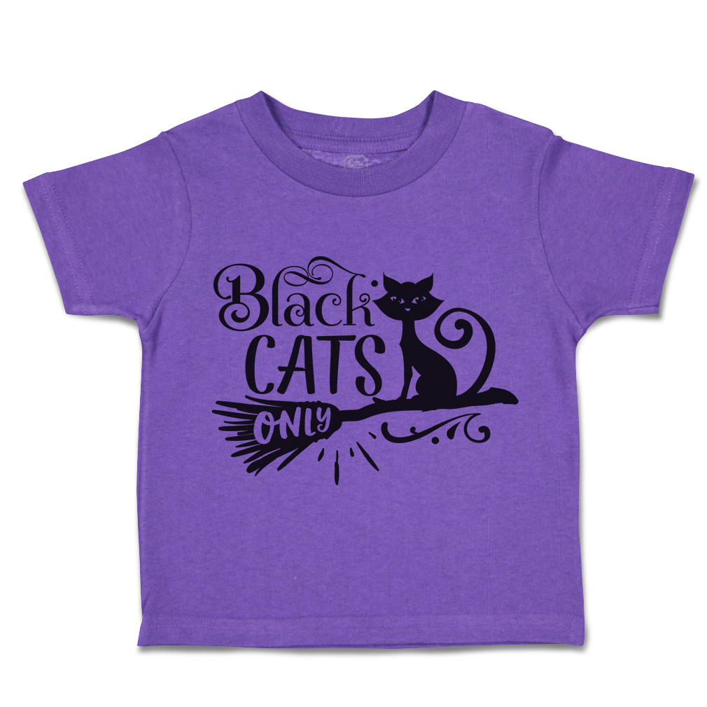 Halloween Toddler T-Shirt Black Cats Only Gore Boy & Girl Clothes Baby Funny Tee - Picture 15 of 21