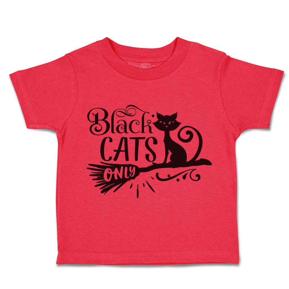 Halloween Toddler T-Shirt Black Cats Only Gore Boy & Girl Clothes Baby Funny Tee - Picture 12 of 21