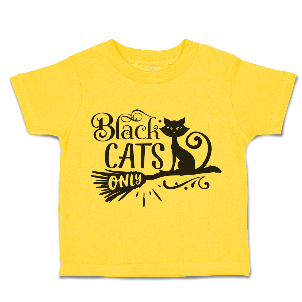 Halloween Toddler T-Shirt Black Cats Only Gore Boy & Girl Clothes Baby Funny Tee - Picture 14 of 21