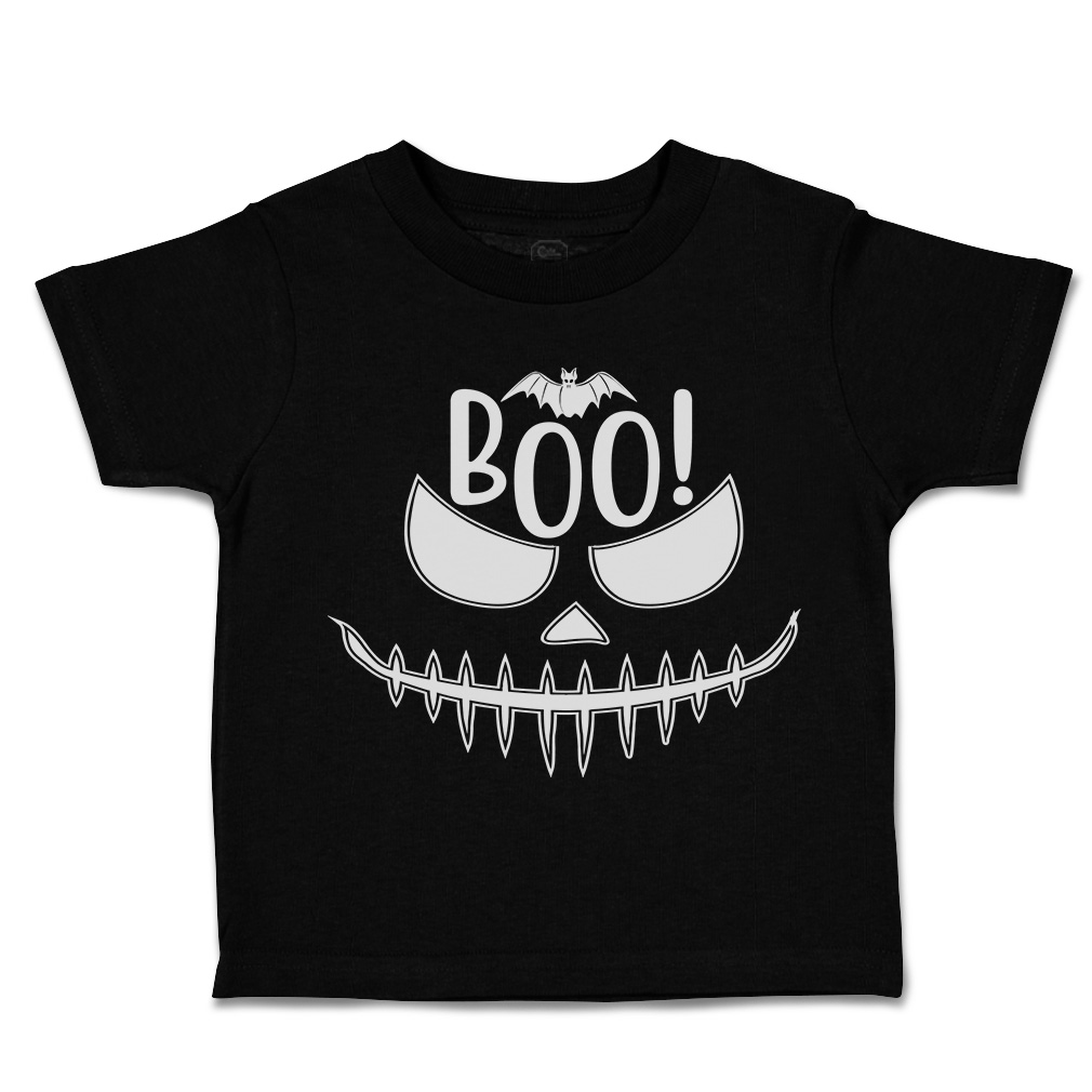 Halloween Toddler T-Shirt Boo Y All with Bat Design Casper Boy & Girl Clothes - Picture 8 of 21