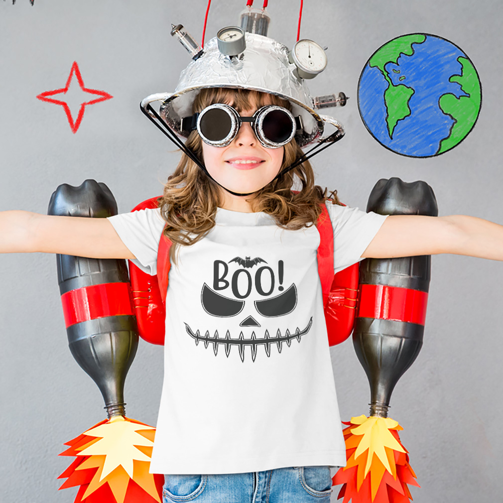 Halloween Toddler T-Shirt Boo Y All with Bat Design Casper Boy & Girl Clothes - Picture 2 of 21