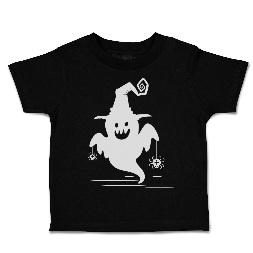 Halloween Toddler T-Shirt Boo with Spider Cotton Casper Boy & Girl Clothes - Picture 8 of 21