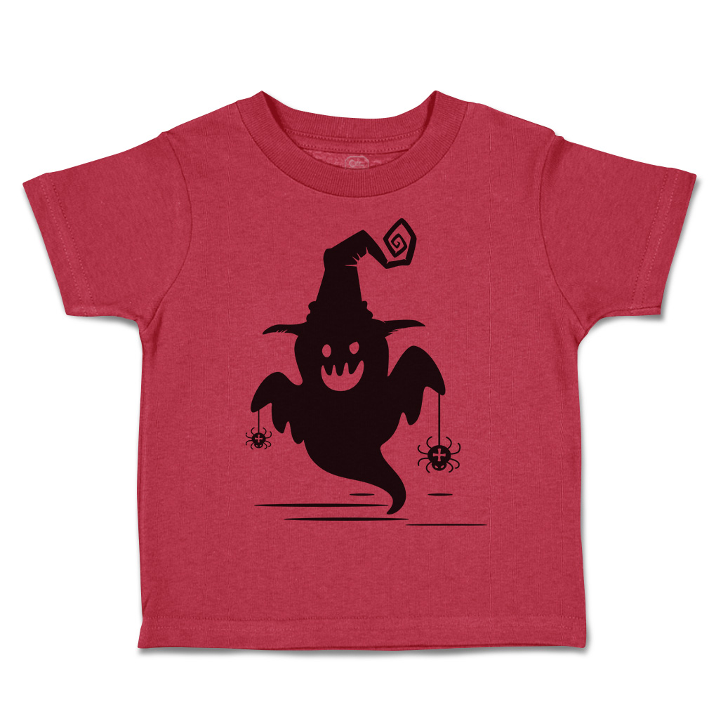 Halloween Toddler T-Shirt Boo with Spider Cotton Casper Boy & Girl Clothes - Picture 20 of 21