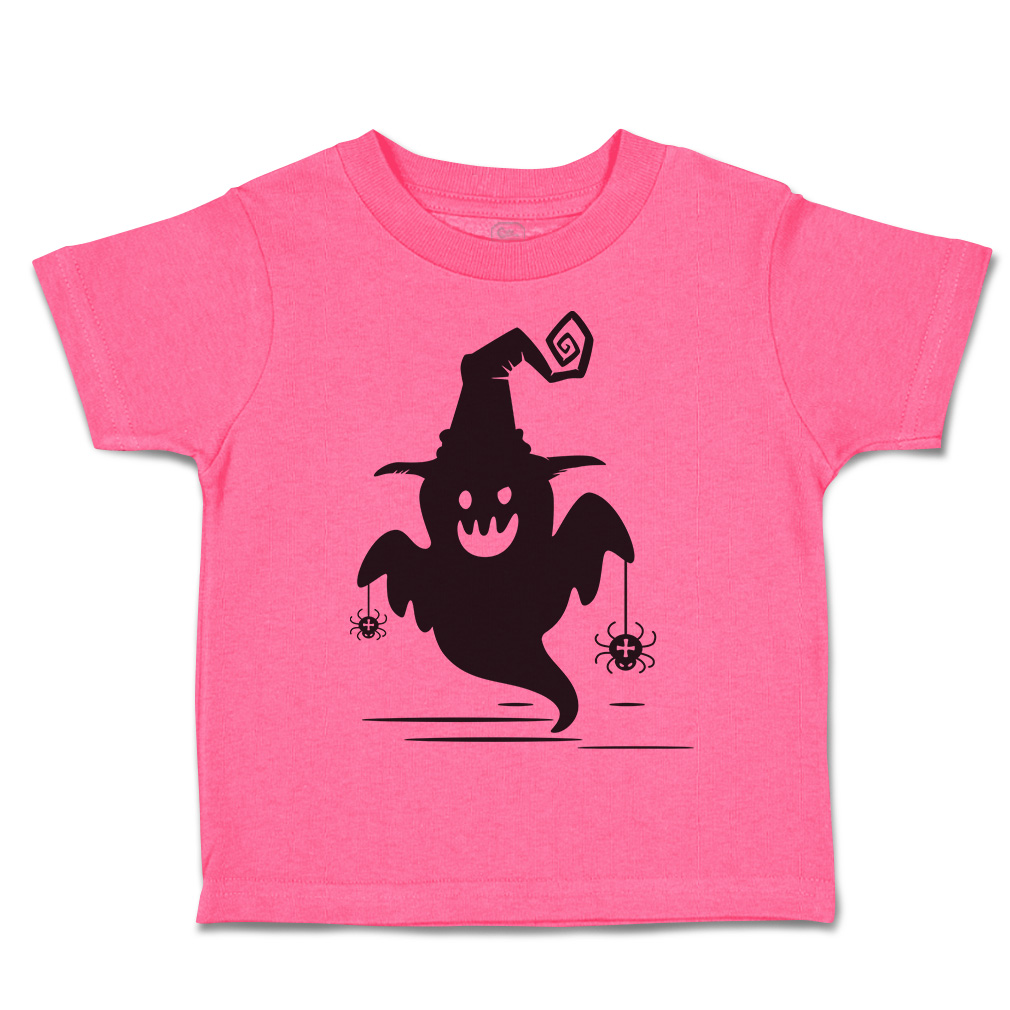 Halloween Toddler T-Shirt Boo with Spider Cotton Casper Boy & Girl Clothes - Picture 7 of 21