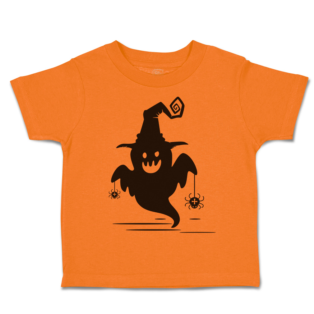 Halloween Toddler T-Shirt Boo with Spider Cotton Casper Boy & Girl Clothes - Picture 19 of 21
