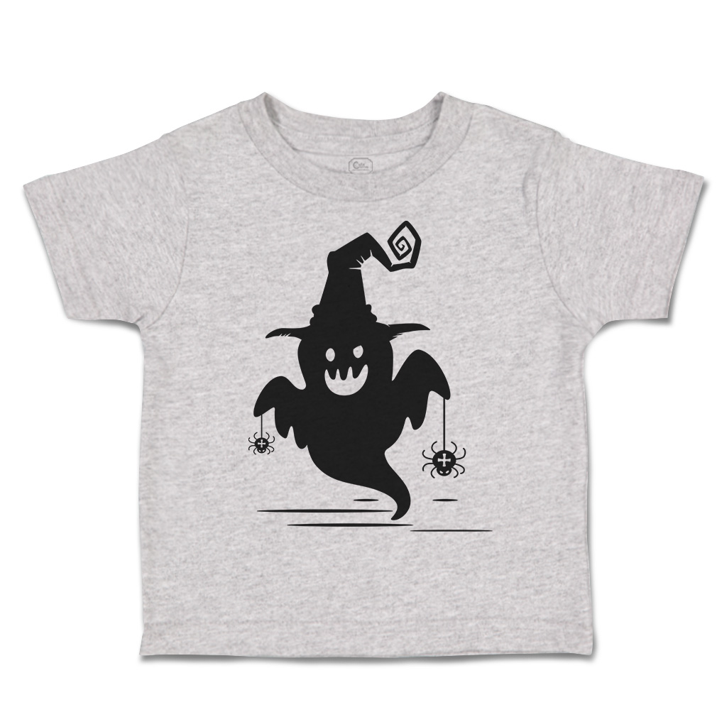Halloween Toddler T-Shirt Boo with Spider Cotton Casper Boy & Girl Clothes - Picture 11 of 21