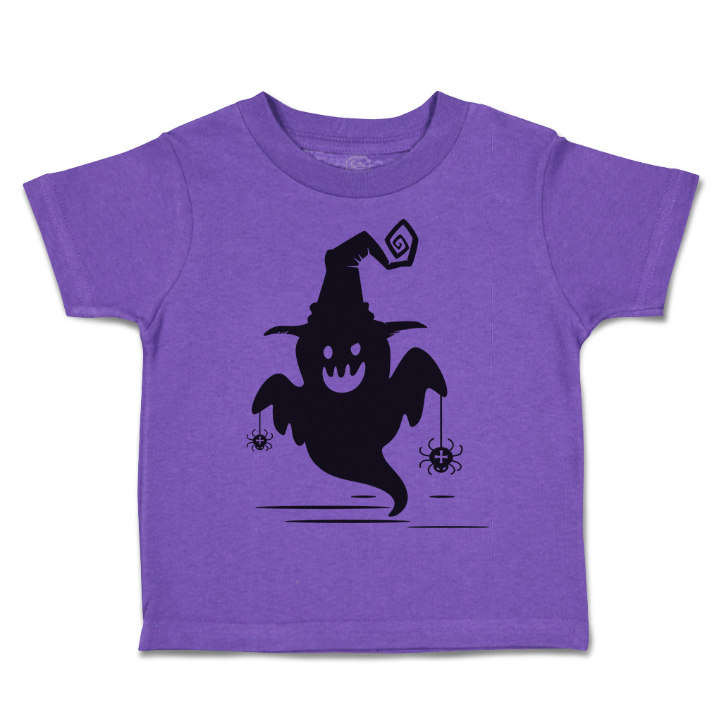 Halloween Toddler T-Shirt Boo with Spider Cotton Casper Boy & Girl Clothes - Picture 15 of 21