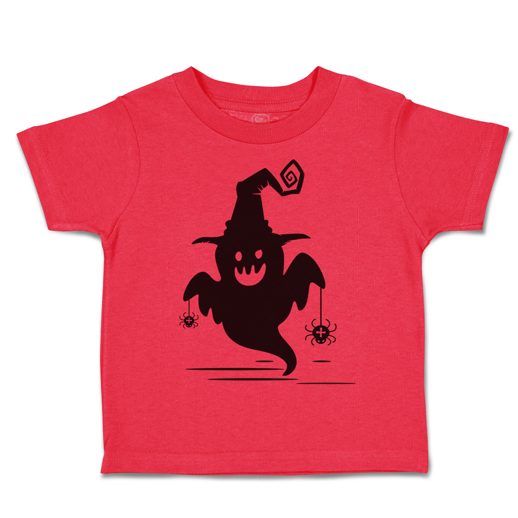 Halloween Toddler T-Shirt Boo with Spider Cotton Casper Boy & Girl Clothes - Picture 12 of 21