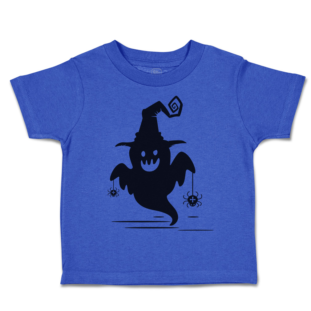 Halloween Toddler T-Shirt Boo with Spider Cotton Casper Boy & Girl Clothes - Picture 13 of 21