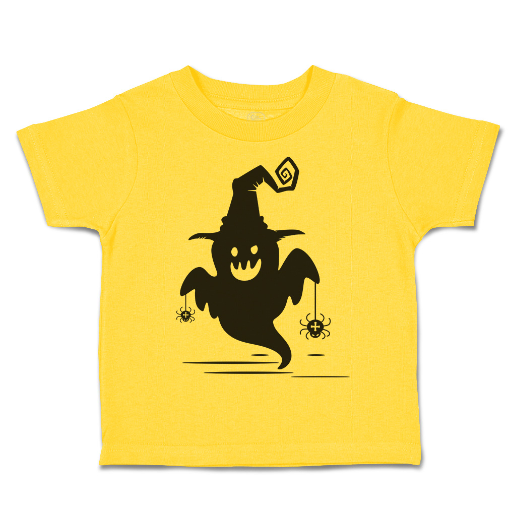 Halloween Toddler T-Shirt Boo with Spider Cotton Casper Boy & Girl Clothes - Picture 14 of 21