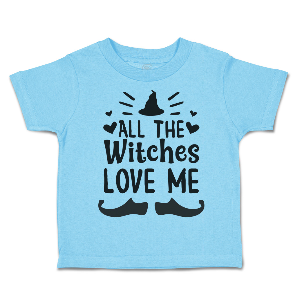 Halloween Toddler T-Shirt All The Witches Love Me Nightmare Boy & Girl Clothes - Picture 17 of 21