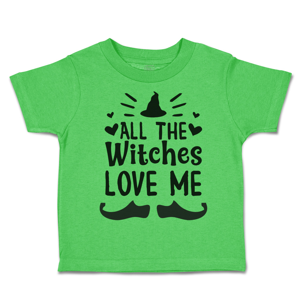 Halloween Toddler T-Shirt All The Witches Love Me Nightmare Boy & Girl Clothes - Picture 21 of 21