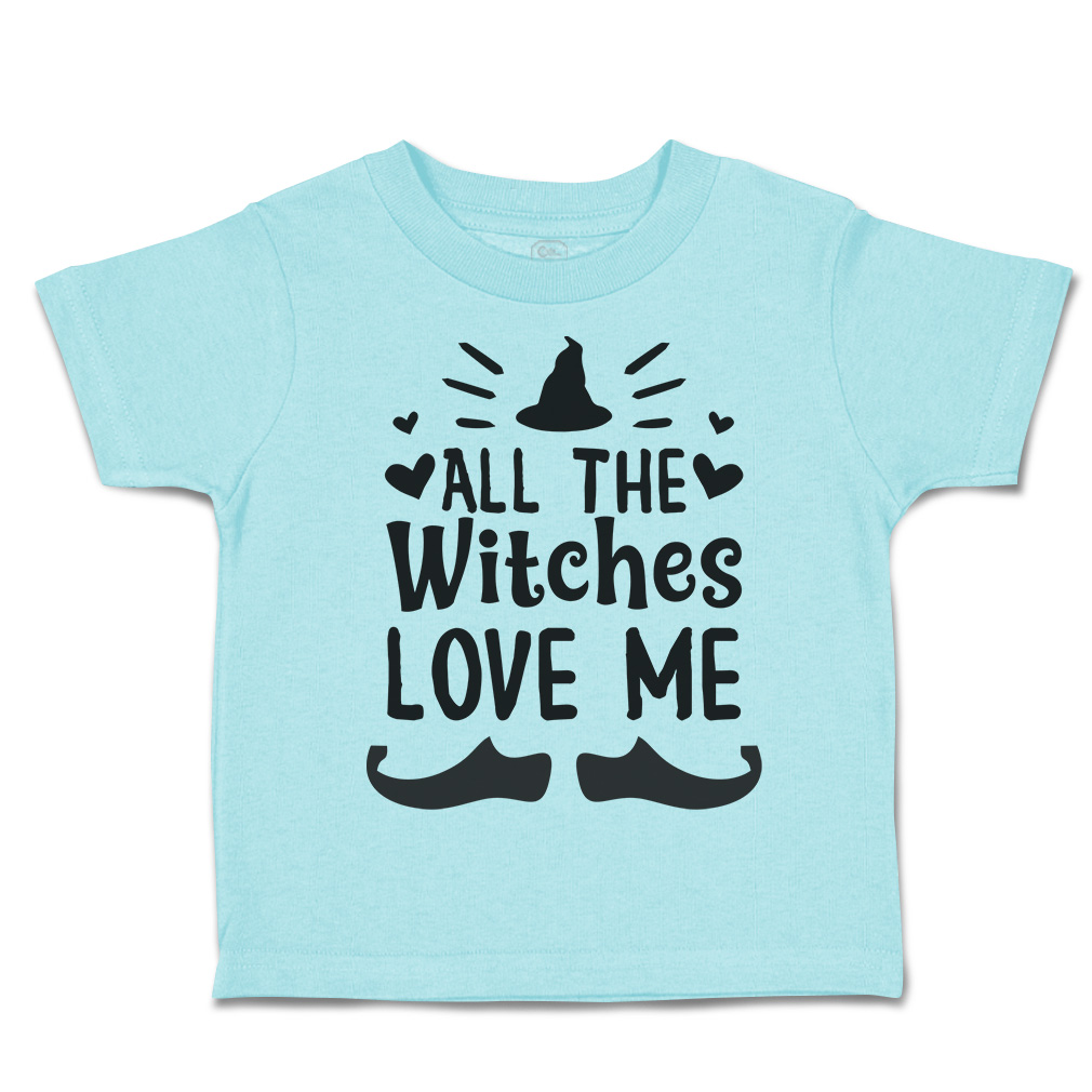Halloween Toddler T-Shirt All The Witches Love Me Nightmare Boy & Girl Clothes - Picture 6 of 21
