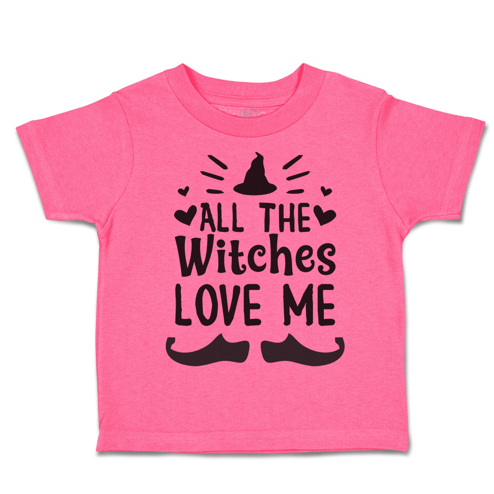 Halloween Toddler T-Shirt All The Witches Love Me Nightmare Boy & Girl Clothes - Picture 7 of 21