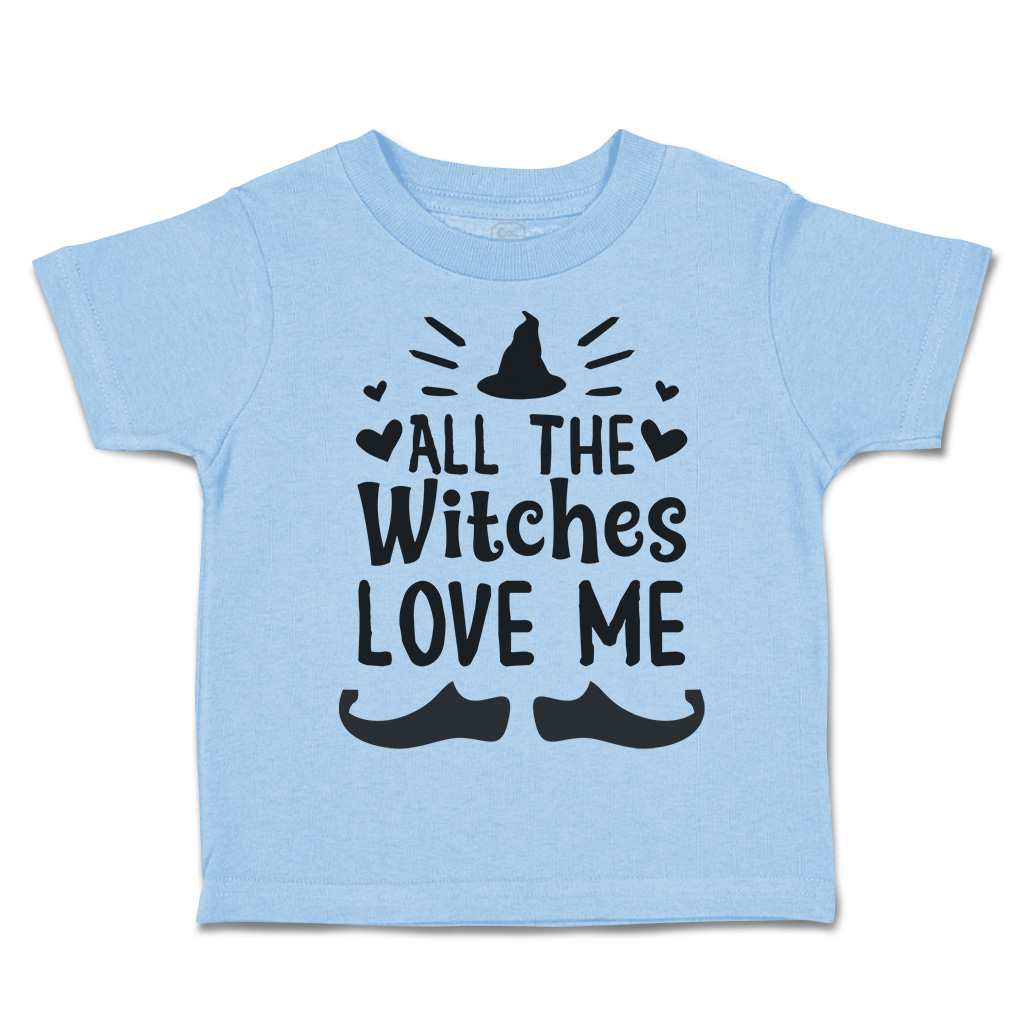 Halloween Toddler T-Shirt All The Witches Love Me Nightmare Boy & Girl Clothes - Picture 16 of 21