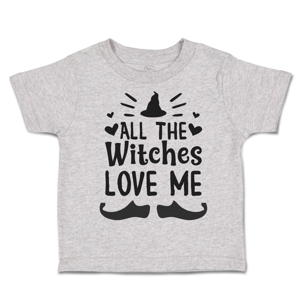 Halloween Toddler T-Shirt All The Witches Love Me Nightmare Boy & Girl Clothes - Picture 11 of 21
