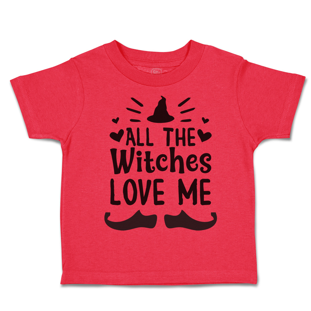 Halloween Toddler T-Shirt All The Witches Love Me Nightmare Boy & Girl Clothes - Picture 12 of 21