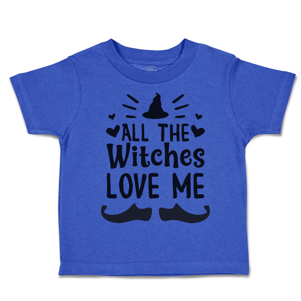 Halloween Toddler T-Shirt All The Witches Love Me Nightmare Boy & Girl Clothes - Picture 13 of 21