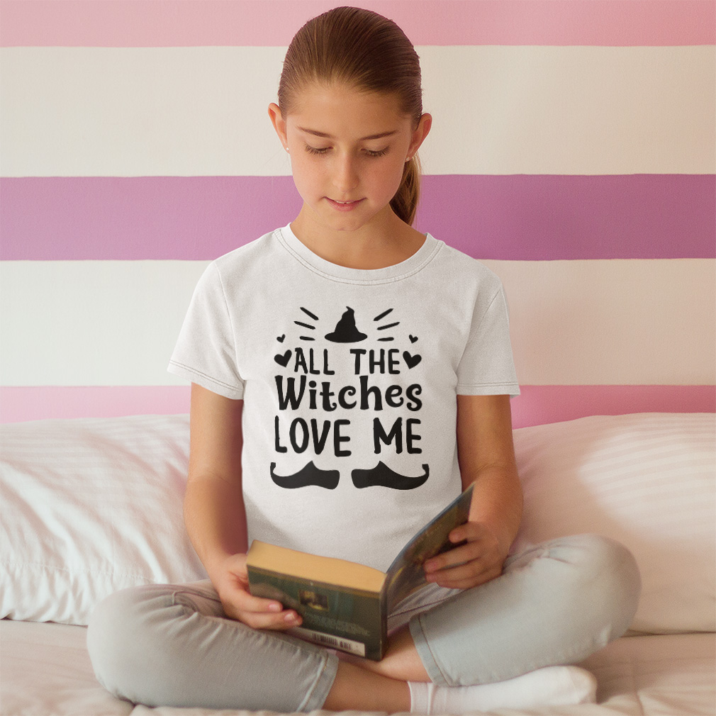 Halloween Toddler T-Shirt All The Witches Love Me Nightmare Boy & Girl Clothes - Picture 2 of 21
