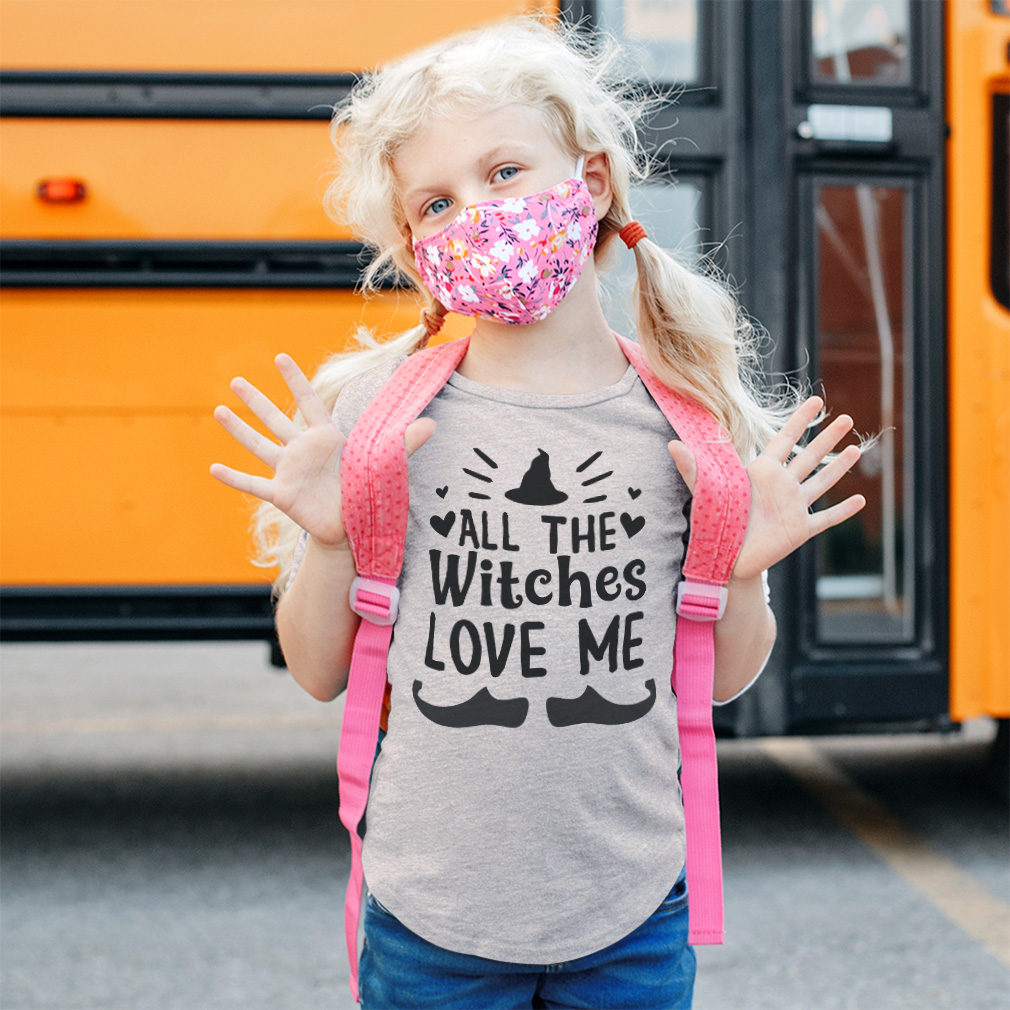 Halloween Toddler T-Shirt All The Witches Love Me Nightmare Boy & Girl Clothes - Picture 3 of 21