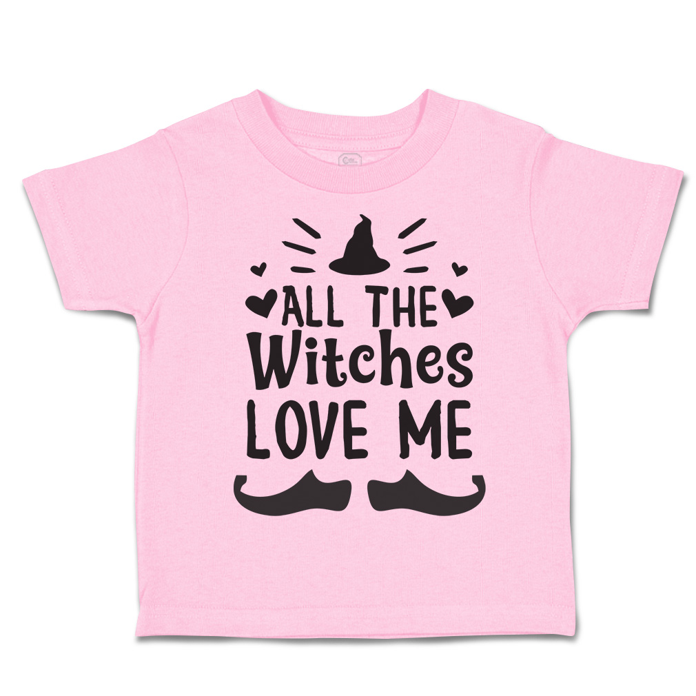 Halloween Toddler T-Shirt All The Witches Love Me Nightmare Boy & Girl Clothes - Picture 18 of 21