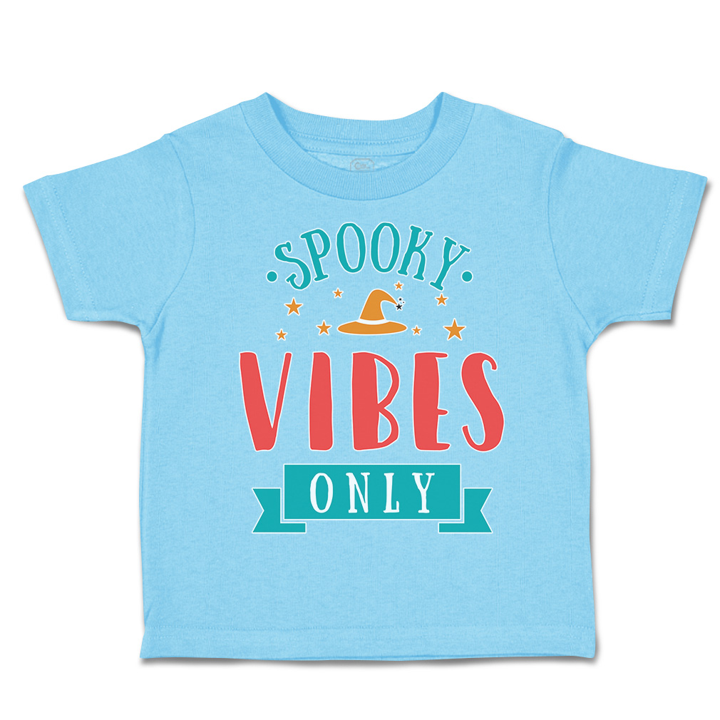 Halloween Toddler T-Shirt Spooky Vibes Only Cotton Casper Boy & Girl Clothes - Picture 17 of 21