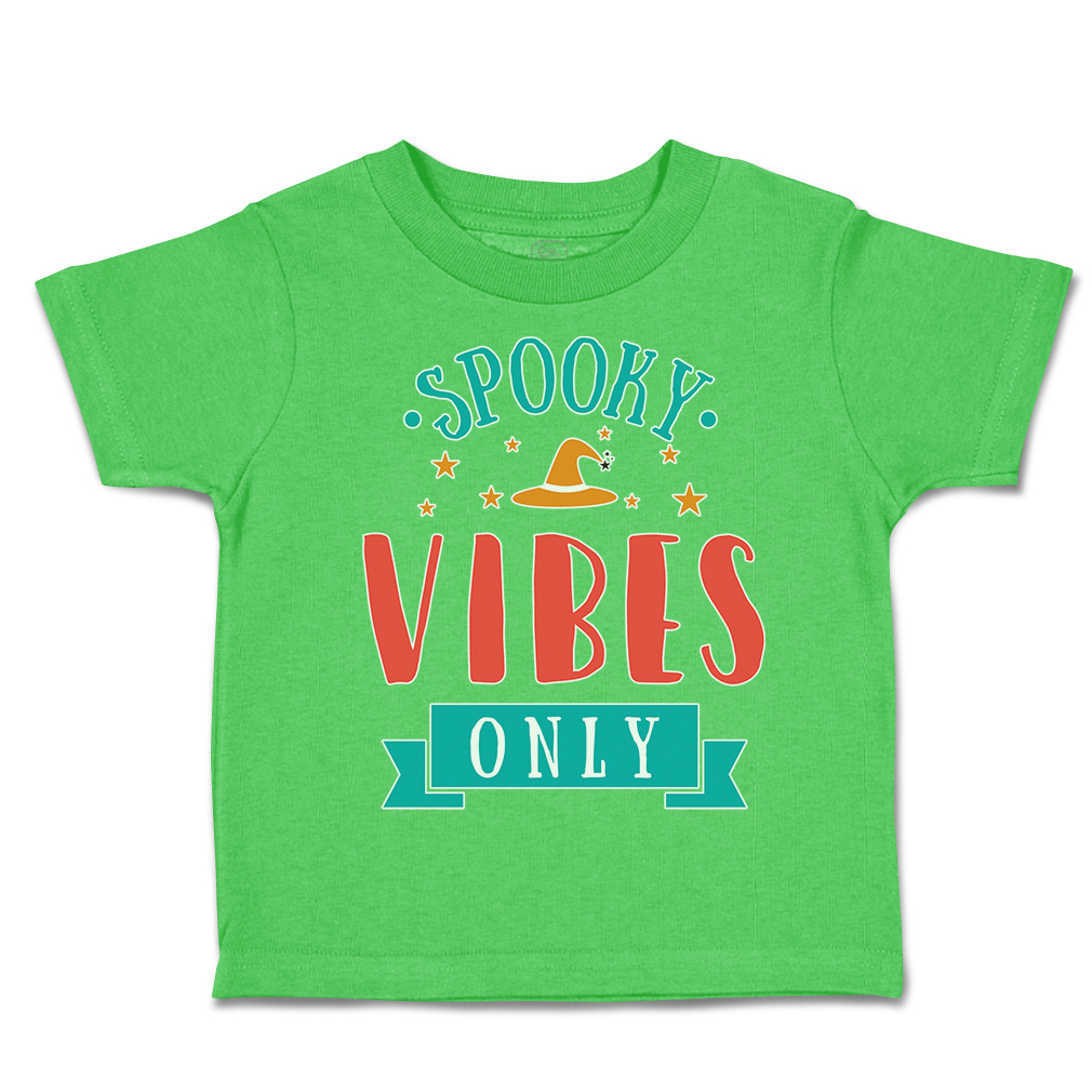 Halloween Toddler T-Shirt Spooky Vibes Only Cotton Casper Boy & Girl Clothes - Picture 21 of 21