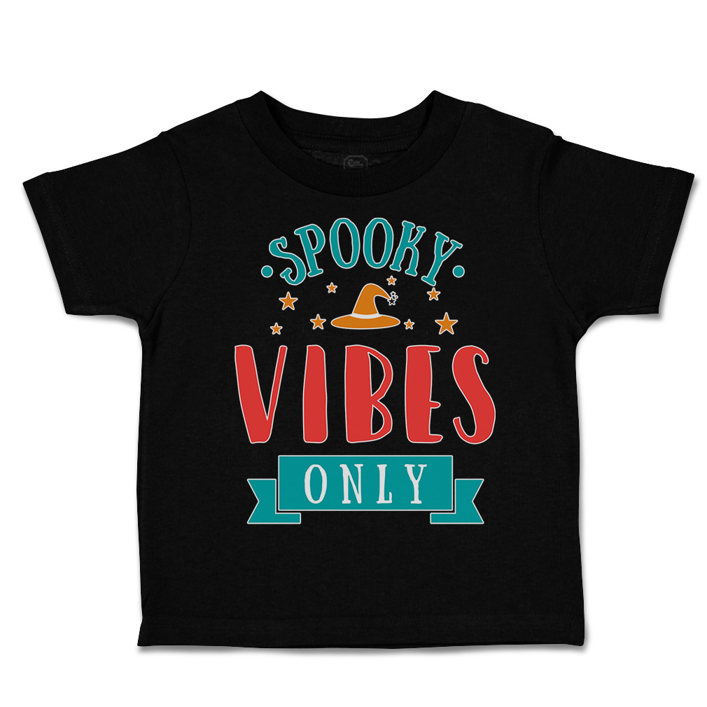 Halloween Toddler T-Shirt Spooky Vibes Only Cotton Casper Boy & Girl Clothes - Picture 8 of 21
