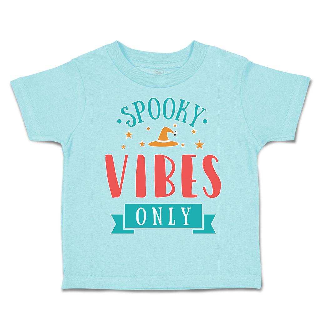 Halloween Toddler T-Shirt Spooky Vibes Only Cotton Casper Boy & Girl Clothes - Picture 6 of 21