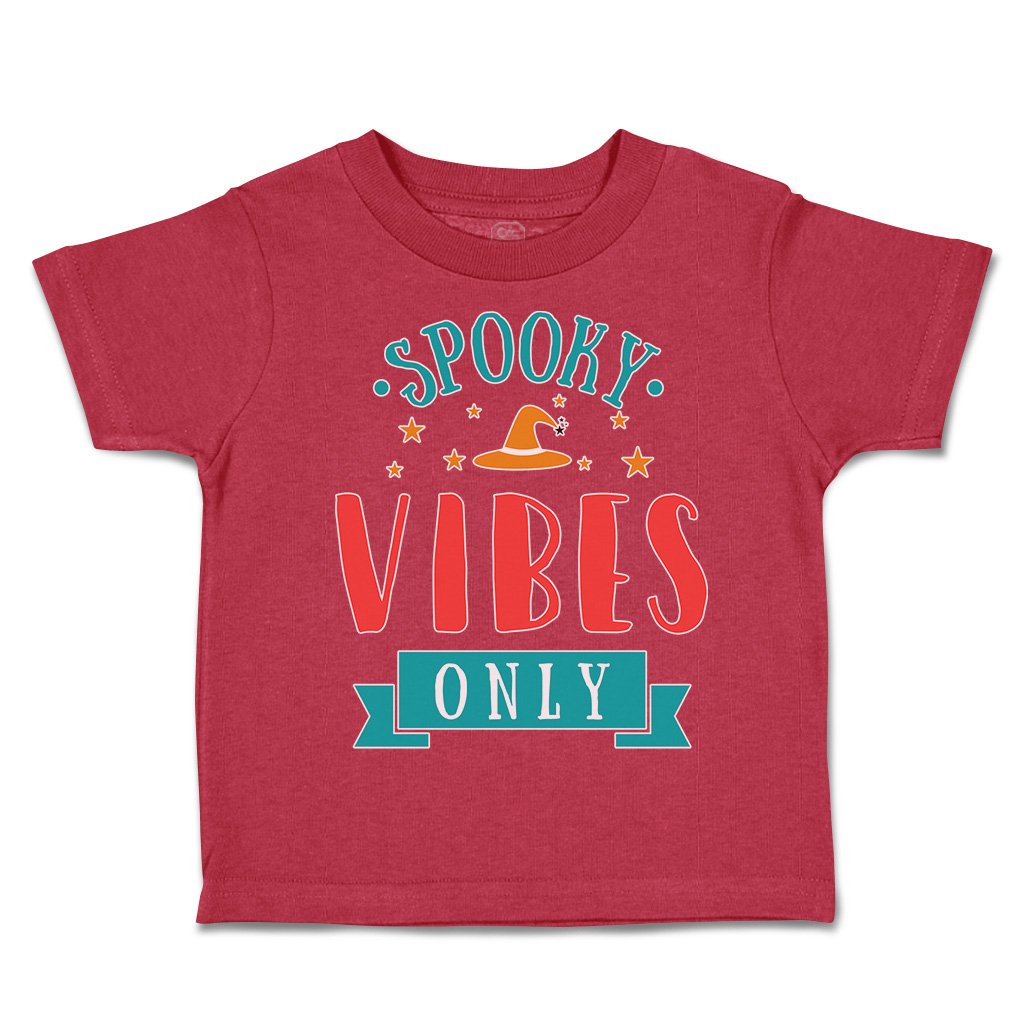 Halloween Toddler T-Shirt Spooky Vibes Only Cotton Casper Boy & Girl Clothes - Picture 20 of 21