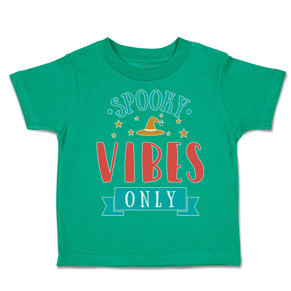 Halloween Toddler T-Shirt Spooky Vibes Only Cotton Casper Boy & Girl Clothes - Picture 9 of 21