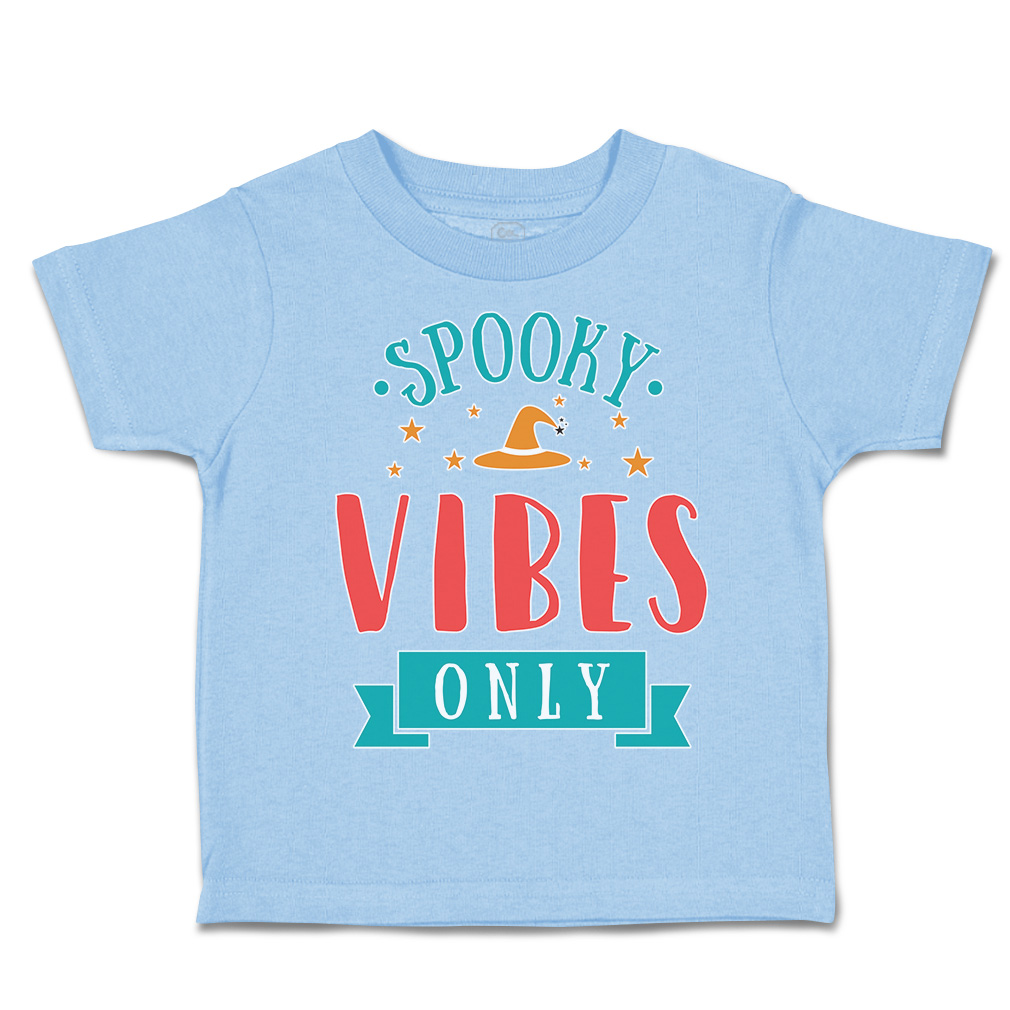 Halloween Toddler T-Shirt Spooky Vibes Only Cotton Casper Boy & Girl Clothes - Picture 16 of 21