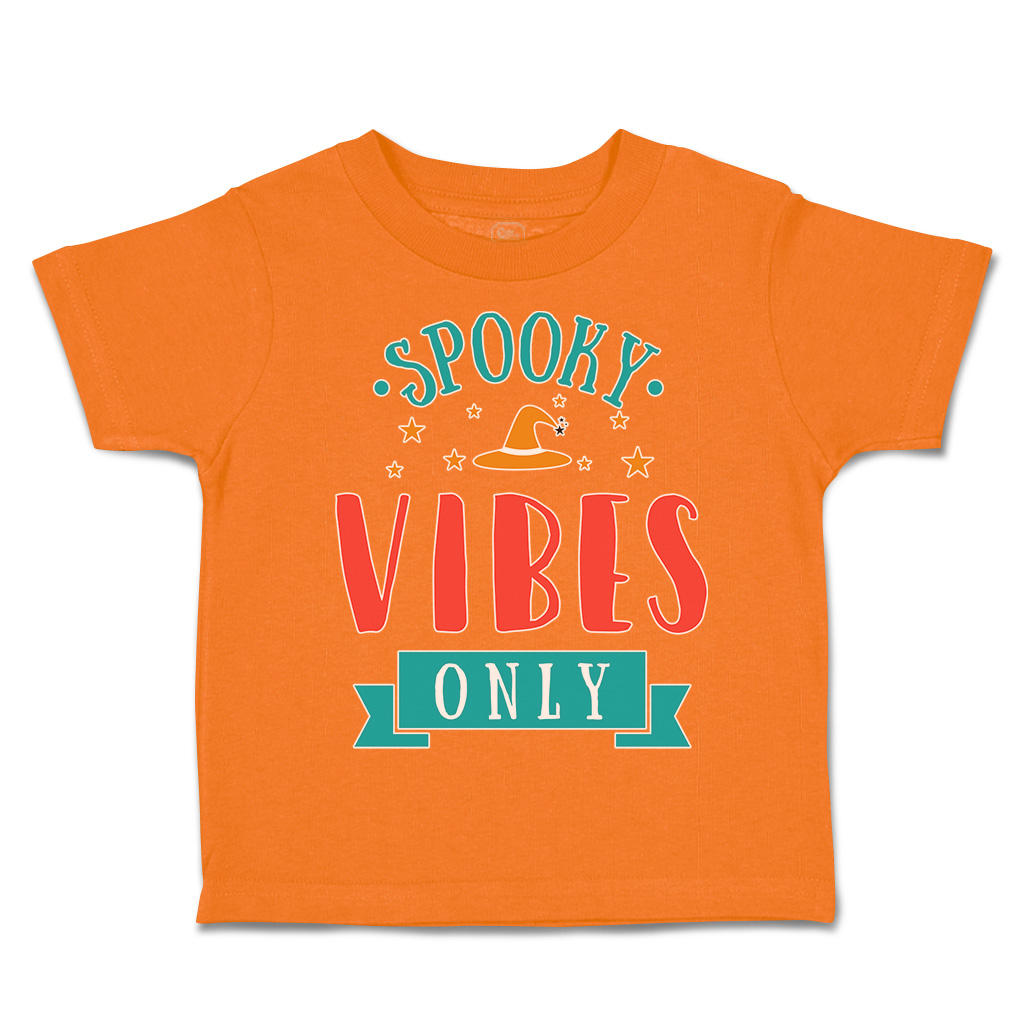 Halloween Toddler T-Shirt Spooky Vibes Only Cotton Casper Boy & Girl Clothes - Picture 19 of 21
