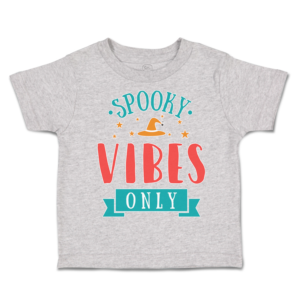 Halloween Toddler T-Shirt Spooky Vibes Only Cotton Casper Boy & Girl Clothes - Picture 11 of 21